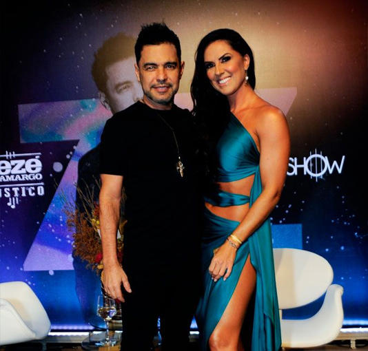 Graciele Lacerda e Zezé di Camargo comemoram gravidez com visita à Wanessa Camargo