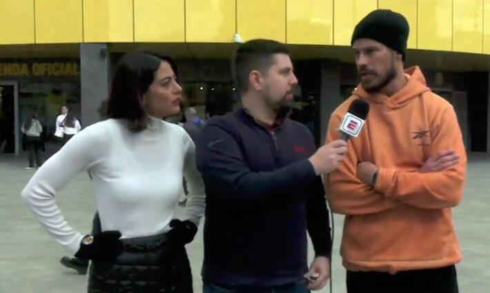 José Loreto afirma que briga ao vivo com repórter foi encenada