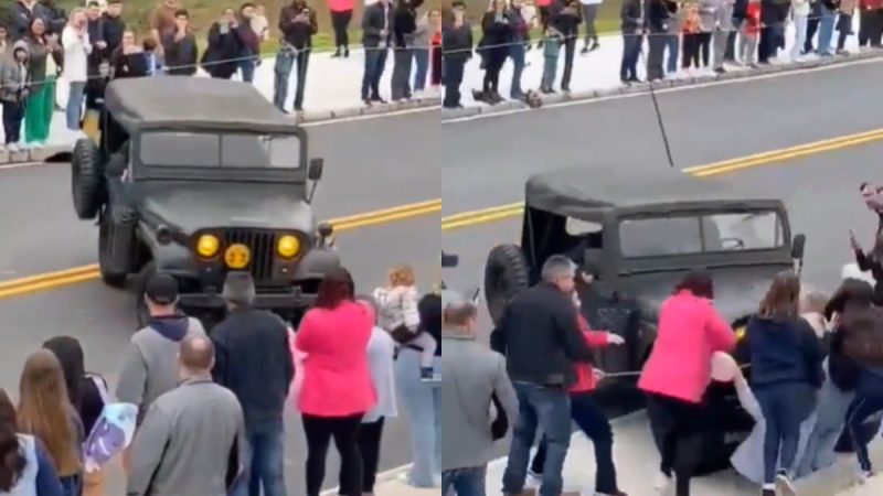Jipe desgovernado falha o freio e atropela mulheres em desfile de 7 de setembro em SC