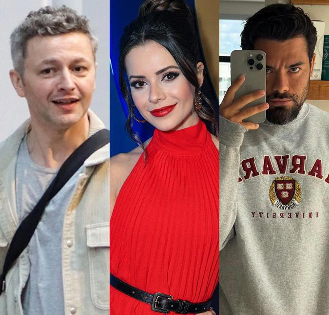 Lucas Lima e Pedro Andrade, ex e atual de Sandy, aparecem tietando a cantora lado a lado