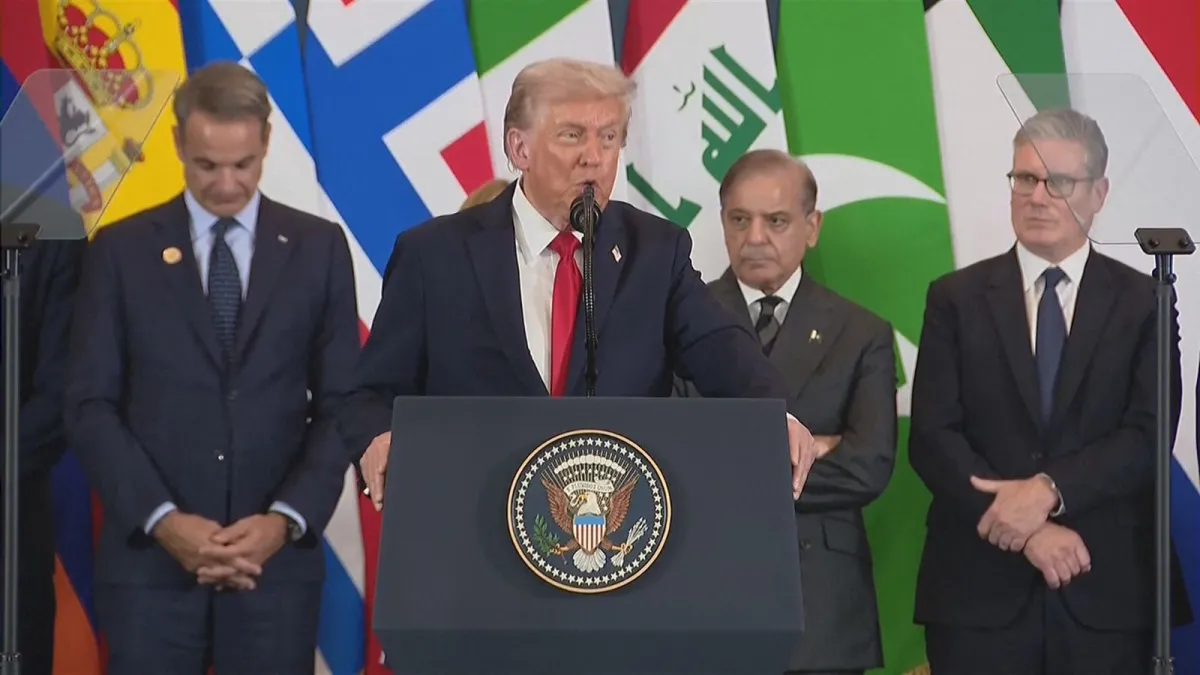 Reconstrução começa agora, diz Trump após assinar cessar-fogo em Gaza