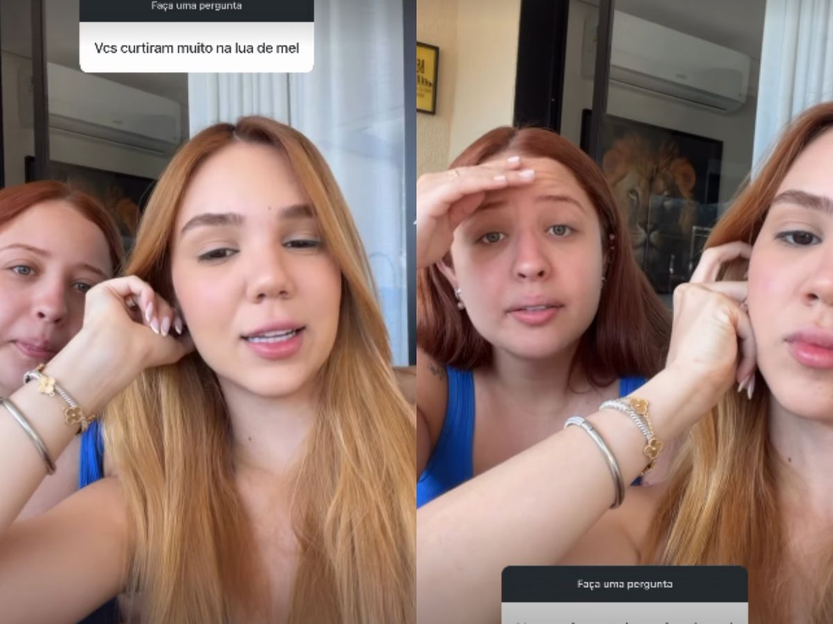 Mari Fernandez justifica lua de mel com presença de amigos: “Somos duas mulheres”