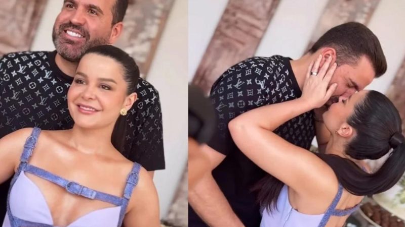 Após rumores de reconciliação, Maraisa e Fernando protagonizam beijão em festa