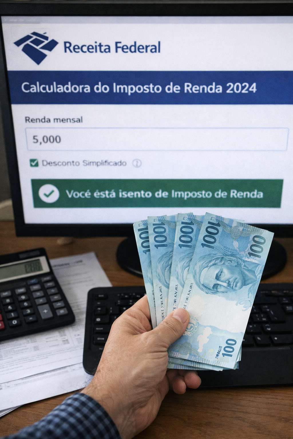 Receita atualiza tabela do IR e amplia isenção para quem ganha até R$ 5 mil