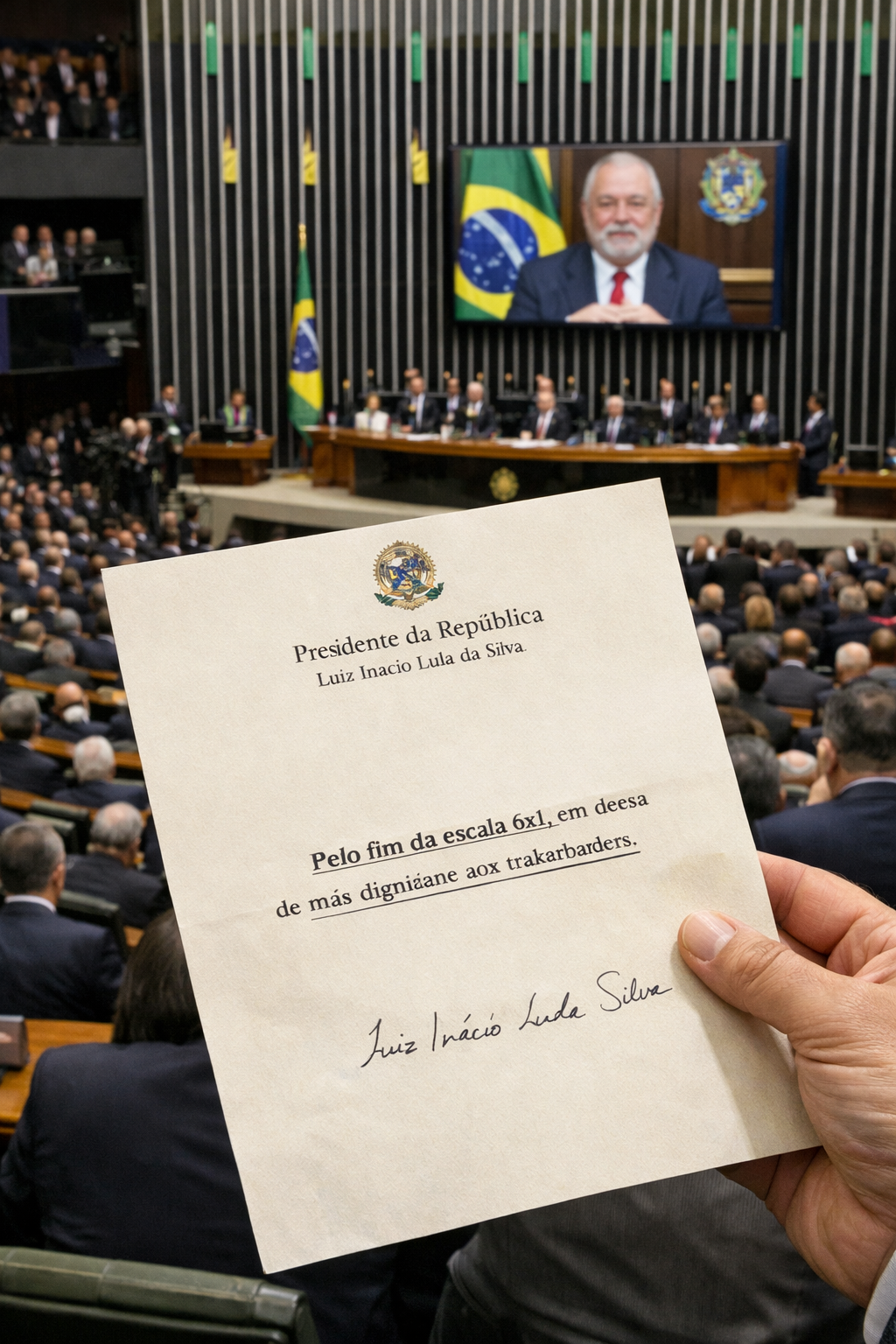 Abertura do Congresso Nacional: por carta, Lula pede fim da escala 6×1