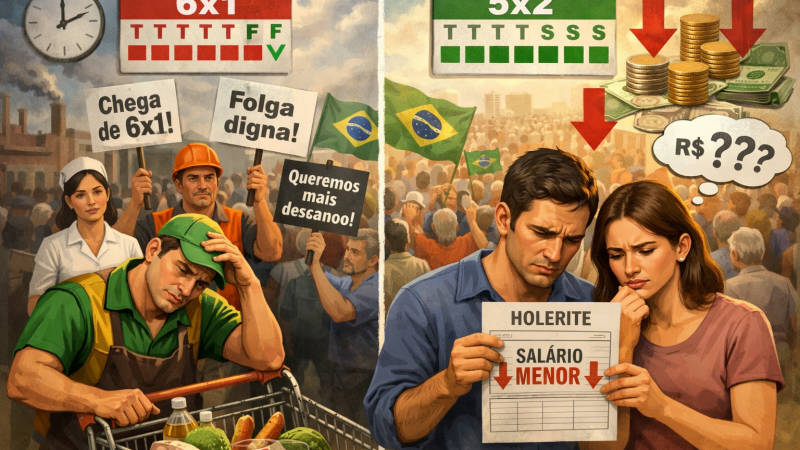Maioria dos brasileiros apoia fim da escala 6×1, mas possível queda na remuneração preocupa