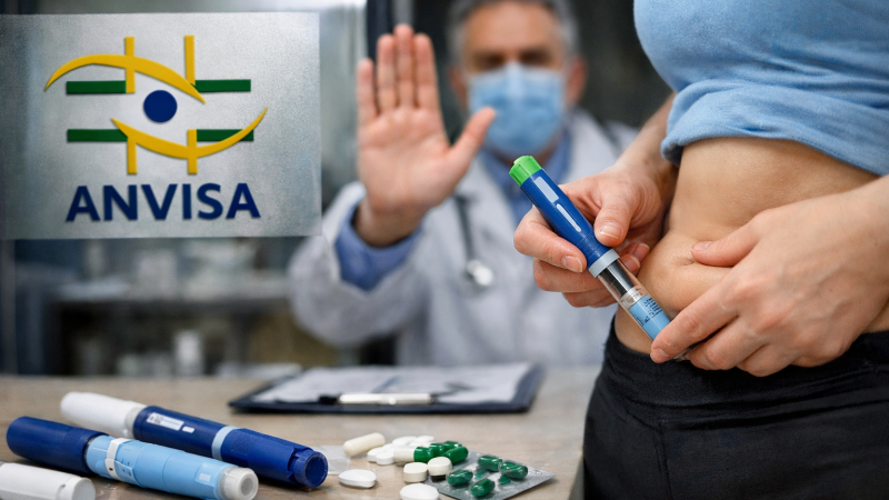 Anvisa alerta para risco no uso de caneta emagrecedora sem prescrição