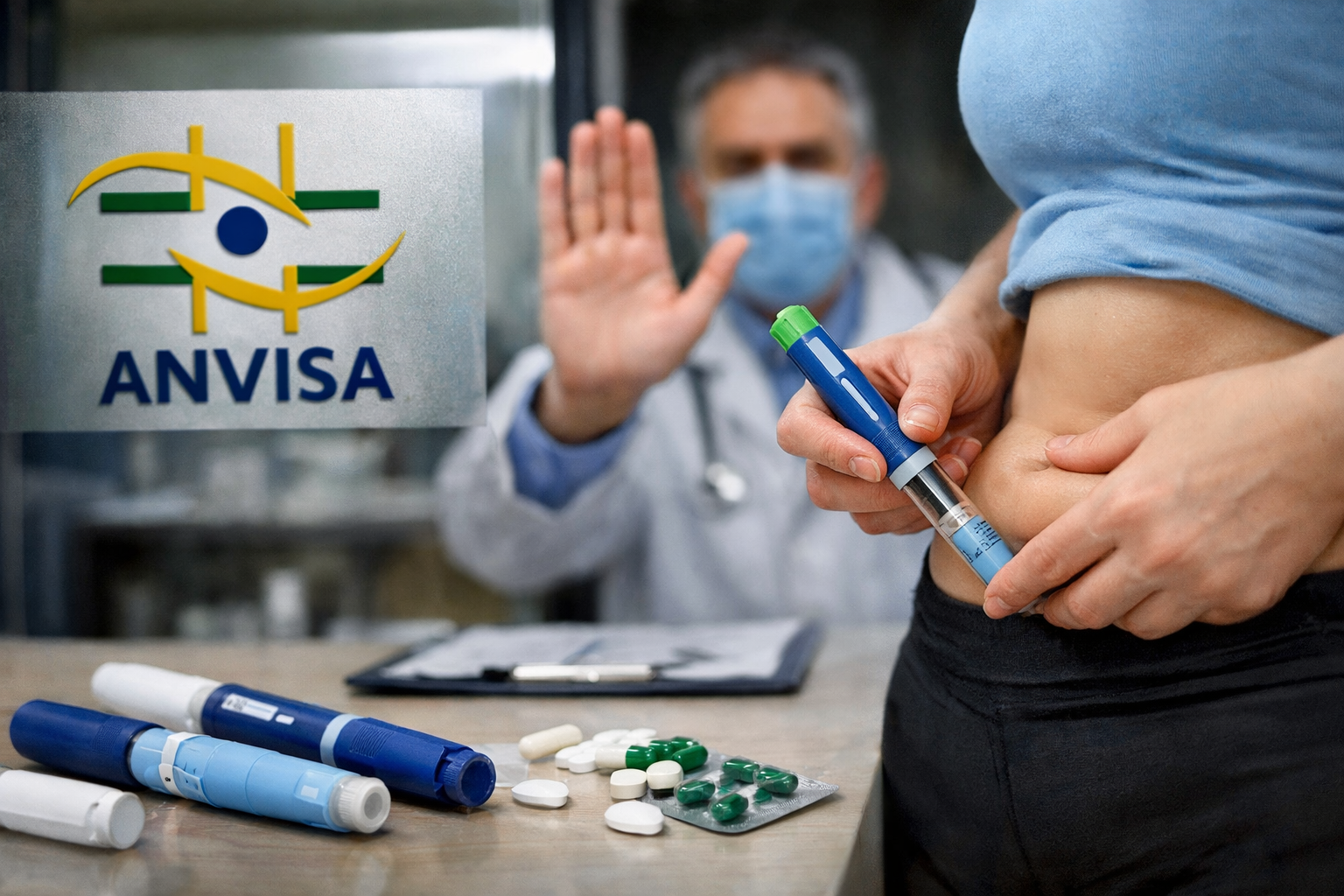 Anvisa alerta para risco no uso de caneta emagrecedora sem prescrição
