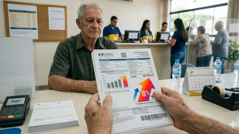 Conta de luz deve ficar 8% mais cara este ano, estima Aneel