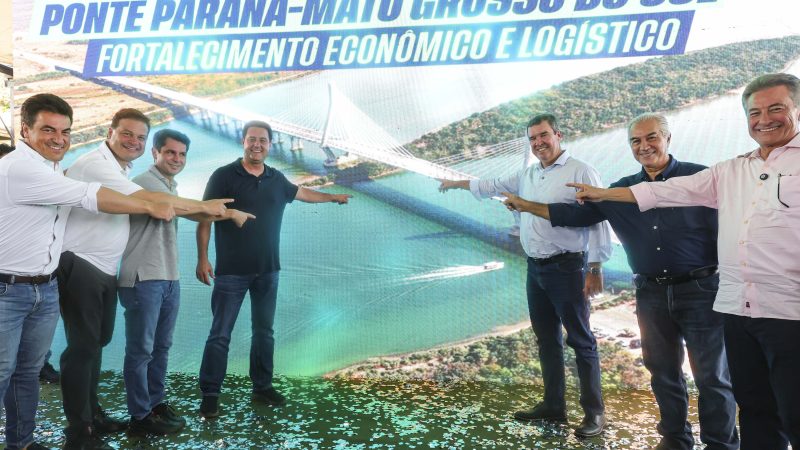 Paraná e Mato Grosso do Sul recebem anteprojeto de ponte para ligar estados