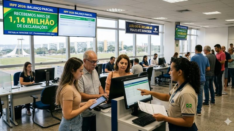 Receita recebe mais de 1,14 milhão de declarações do IRPF 2026