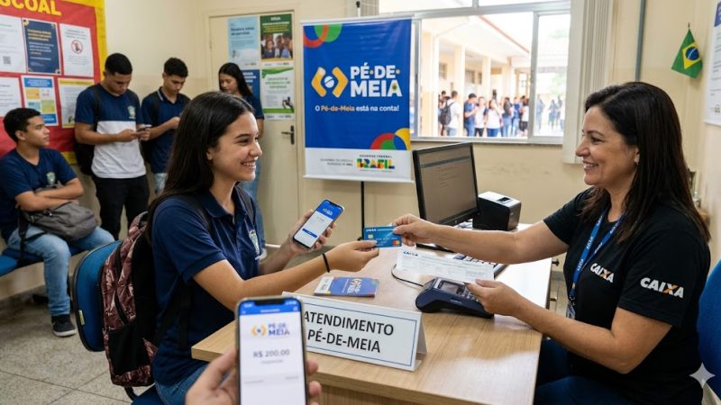 Pagamento de 1ª parcela do programa Pé-de-Meia começa nesta segunda