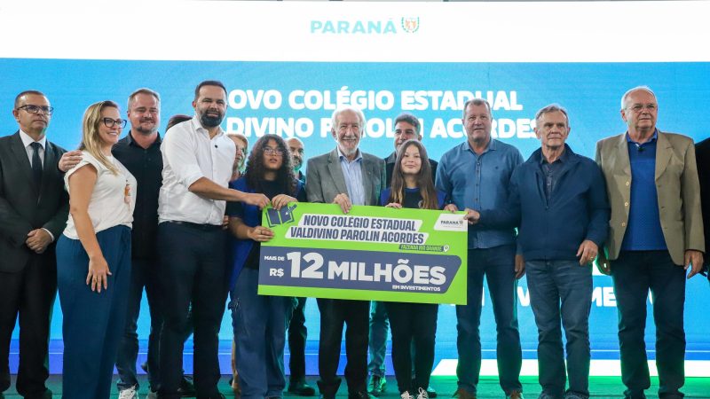 Estado investe R$ 12,8 milhões em nova sede de colégio em Fazenda Rio Grande