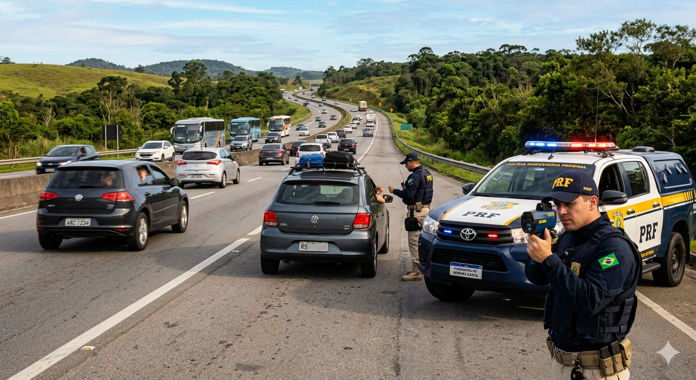 PRF reforça fiscalização durante feriado da Semana Santa
