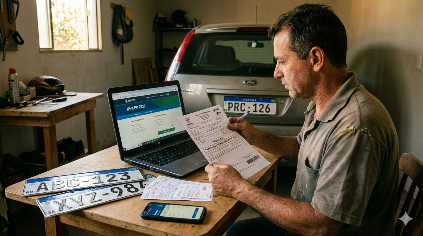 IPVA 2026: quarta parcela para placas 3 e 4 vence nesta sexta-feira