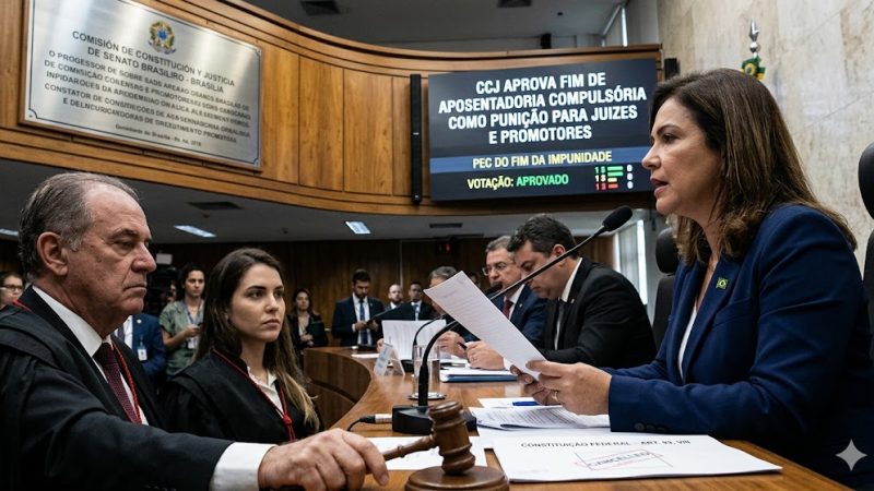CCJ aprova fim de aposentadoria como punição para juízes e promotores