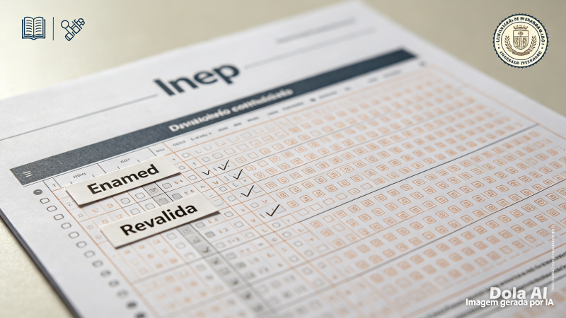 Inep divulga gabaritos preliminares do Enamed e do Revalida