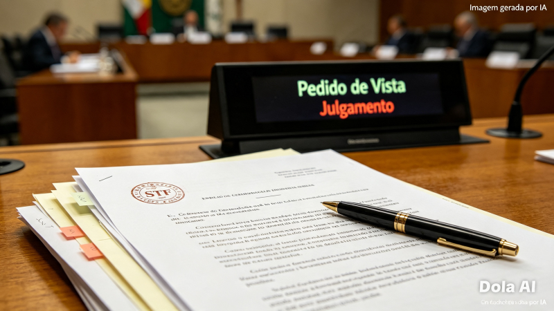 Ministro Flávio Dino pede vista do julgamento sobre Moraes e Mendonça