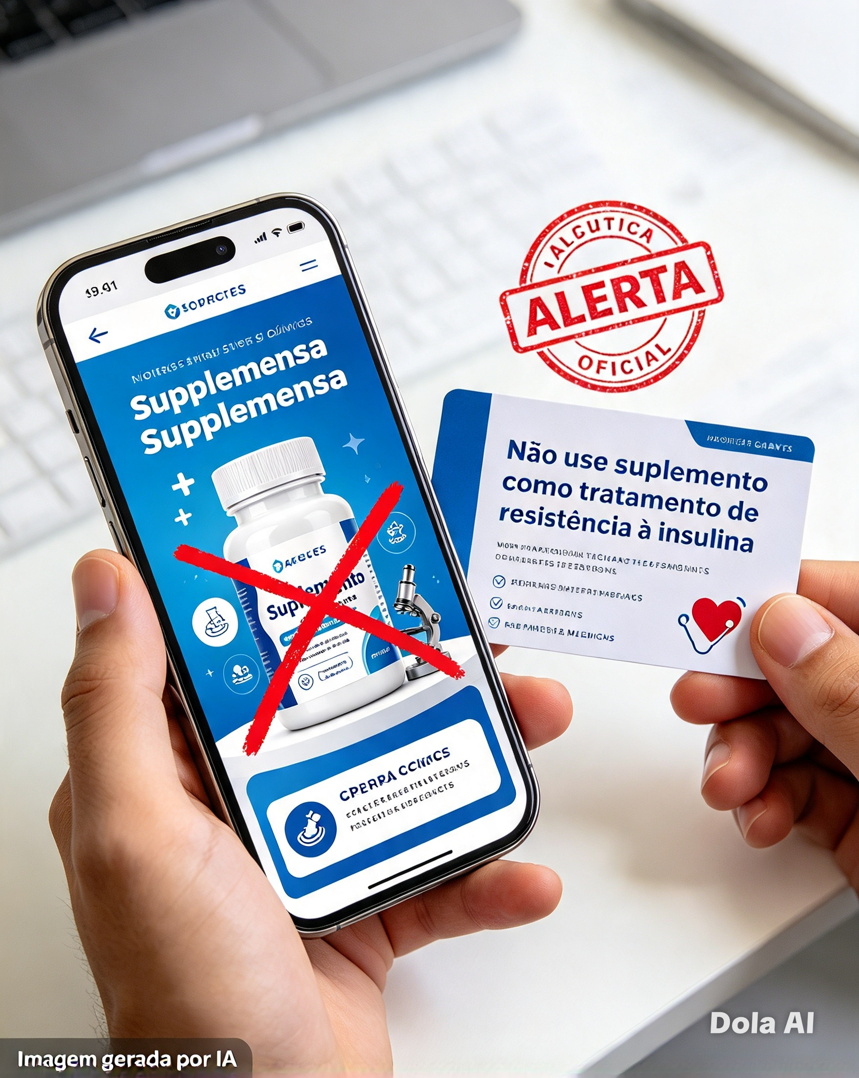 Suplementos não podem ser usados para tratar resistência à insulina, alerta Anvisa