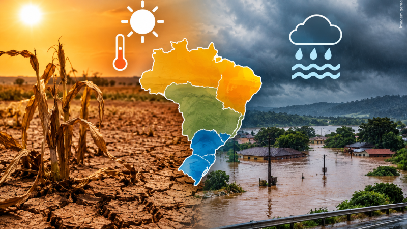 El Niño: previsão de seca no Norte e Nordeste e alerta de cheias no Sul