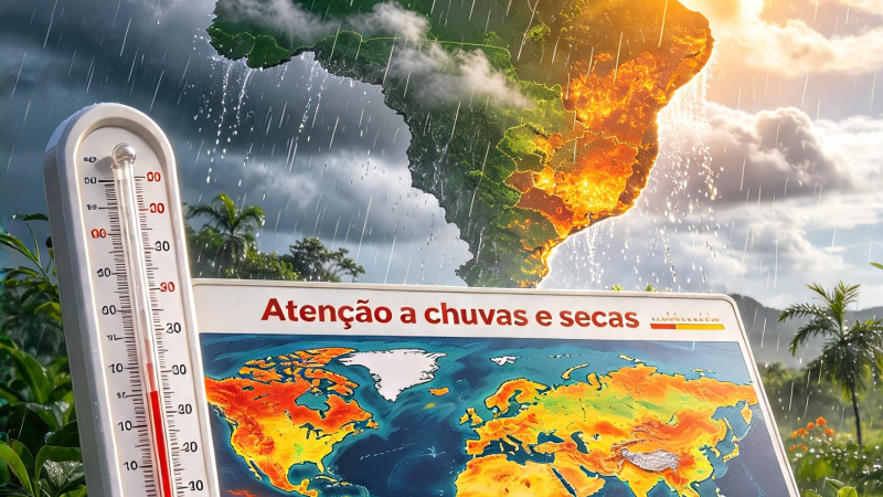 El Niño tem 83% de probabilidade de se manter com intensidade forte e muito forte até o primeiro trimestre de 2027