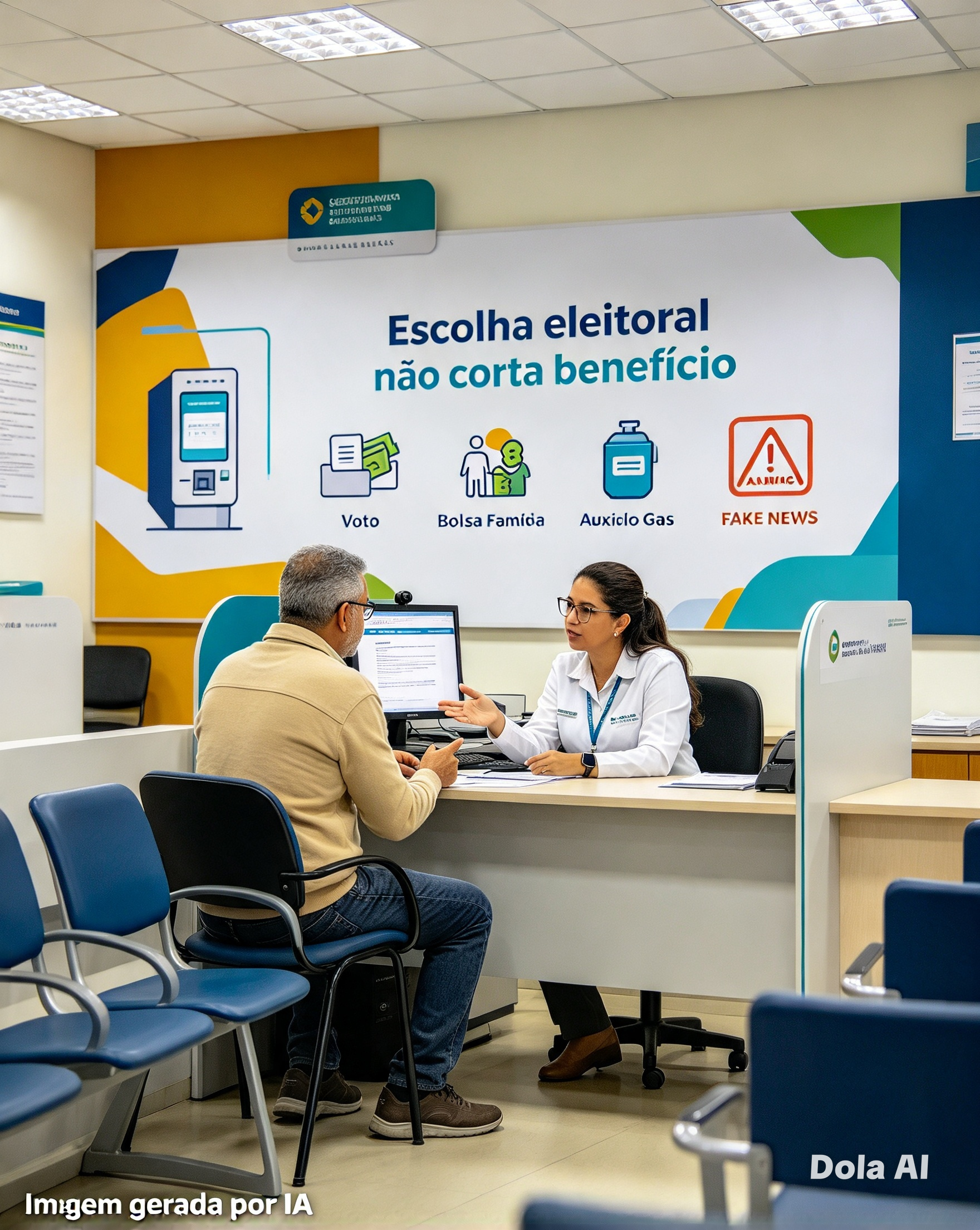 É falsa informação sobre perda de benefício social em razão de escolha de candidato para eleições