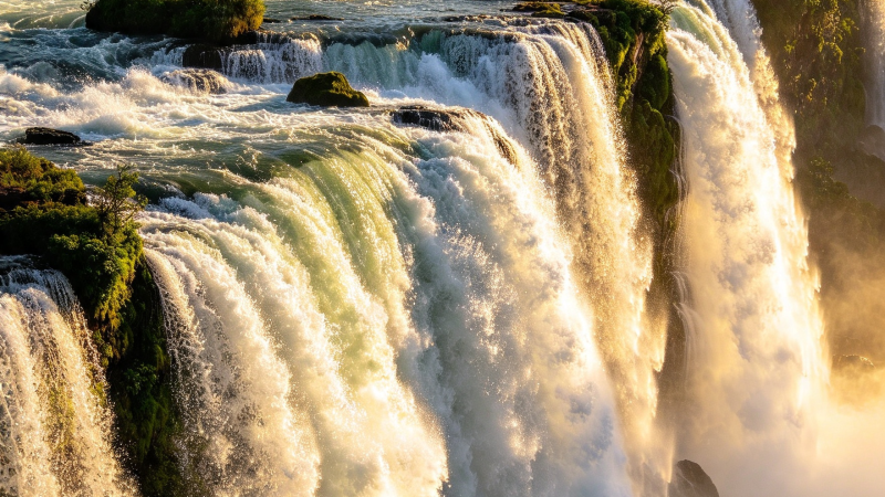 Vazão das Cataratas do Iguaçu chega a 13 milhões de litros por segundo